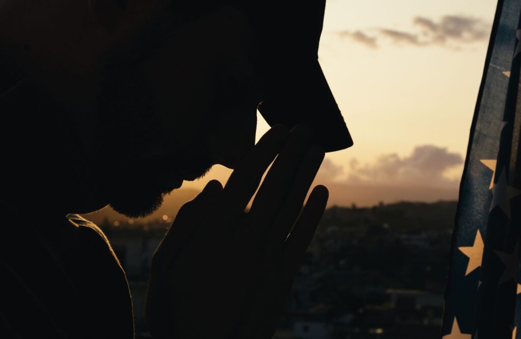 Man praying
