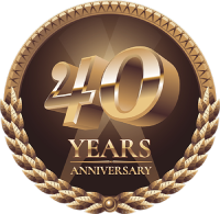 40 year anniversary logo