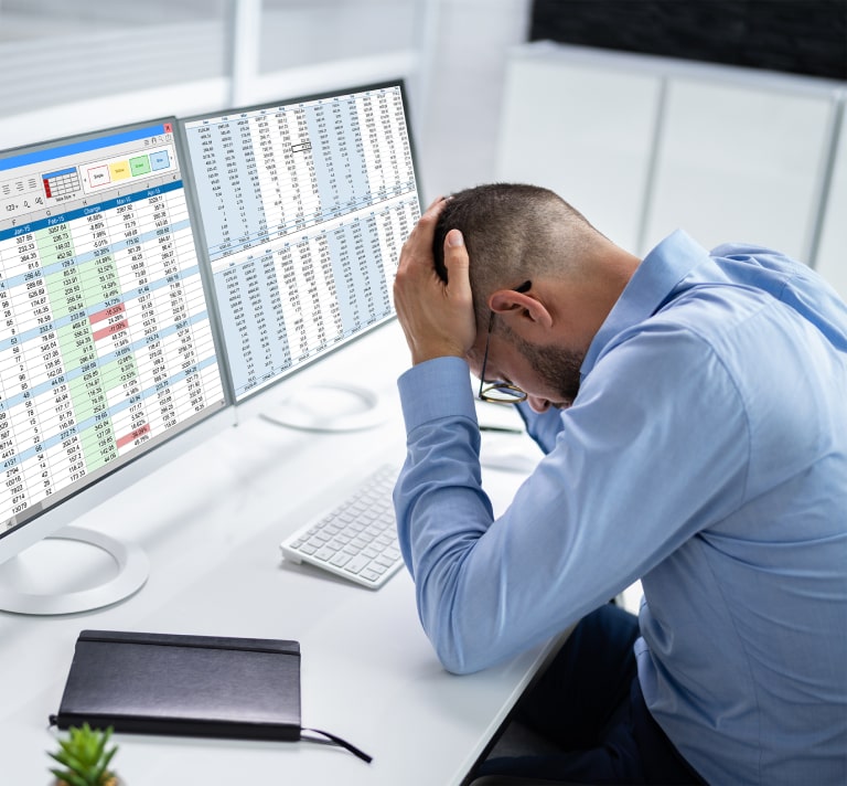 Frustrated worker - End Inadequate Precision and Quality Control
